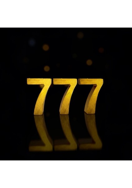777 Mucize Sayıları Altın Renk