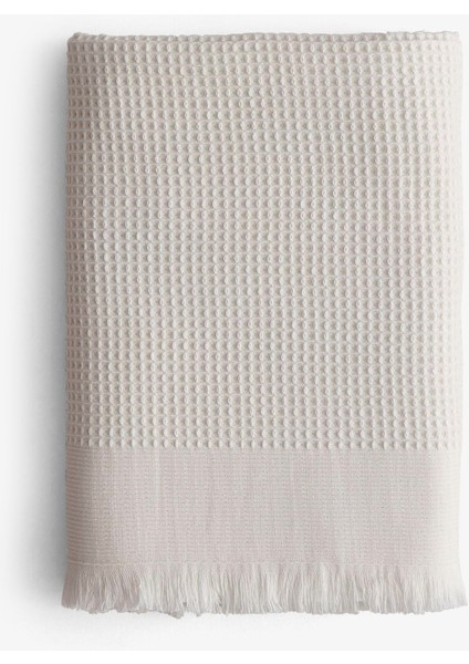 Anika Waffle Banyo Havlusu Krem 100x150