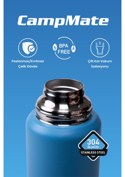 750 ml Paslanmaz Çelik Çift Kat Termos-24 Saat Sıcak,48 Saat Soğuk (Piknik, Ofis, Seyahat) Termos. modelleri