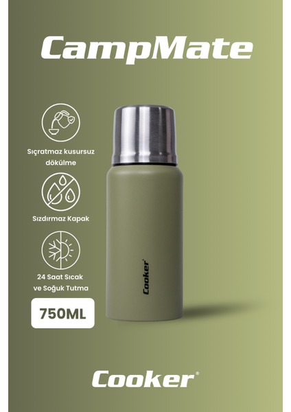 750 ml Paslanmaz Çelik Çift Kat Termos-24 Saat Sıcak,48 Saat Soğuk (Piknik, Ofis, Seyahat) Termos. fiyatları