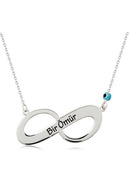 925 Ayar ​gümüş Sonsuz Bir Ömür Kadın Gümüş Kolye (BC-6C88E7)