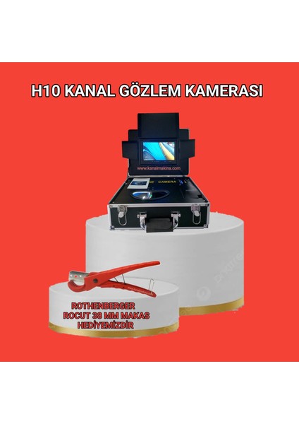 Kanal Görüntüleme Kamerası 9.4 Inç Ekran Hediyeli