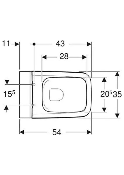 Geberit 501.671.00.1 Icon Square Rimfree Asma Klozet ve Kapağı fırsatları
