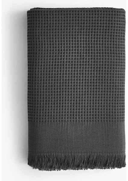 Anika Waffle Banyo Havlusu Antrasit 100x150