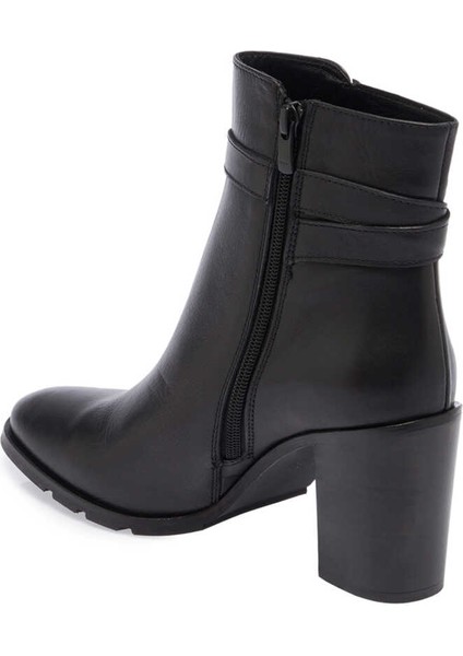 Siyah Hakiki Deri Kadın Klasik Bot - K23K1BT67037-C59