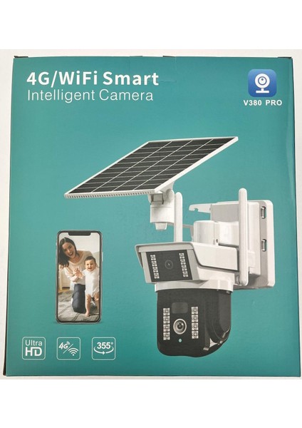 V380 Pro RX-33AI 10MP (5mp+5mp) Dual Lens Ultrahd Wifi Güneş Enerjili Akıllı Güvenlik Kamerası modelleri