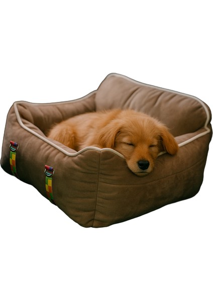 Pawgo, Premium Taşınabilir Kedi ve Köpek Araba Koltuğu, Tasma Klipsli, Ayarlanabilir Kayışlı