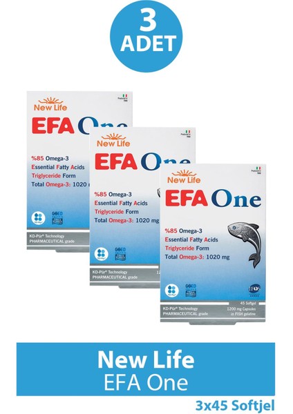 Efa One 45 Softgel 3 Adet