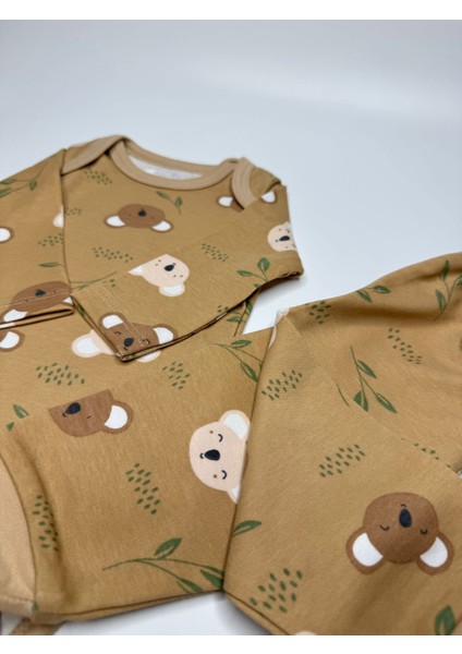Bebek Uzun Kollu Alt Üst Takım Koala Desenli modelleri