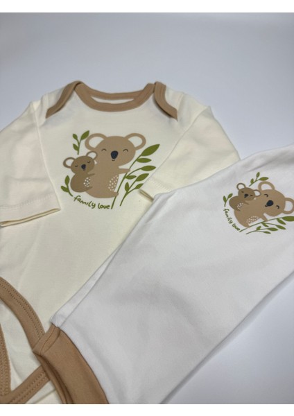 Bebek Uzun Kollu Alt Üst Takım Koala Desenli
