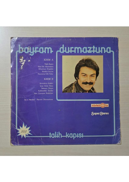 Bayram Durmaztuna - Talih Kapısı - Dönem Baskı Plak - Longplay - Lp fiyatları