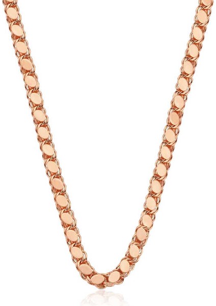 Gümüş Rose Pullu Arpa Zincir (BC-C49C5C)