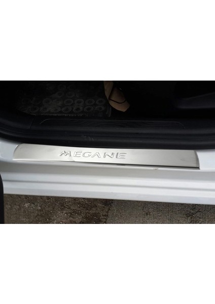 Renault Megane-4 HB Uyumlu Kapı Eşiği Krom 4 Parça 2016 Ve Sonrası Modeller İçin fırsatları