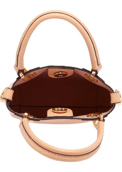 Nude Hakiki Deri Kadın Çapraz Askılı Çanta - S23K1BC80095-T6A