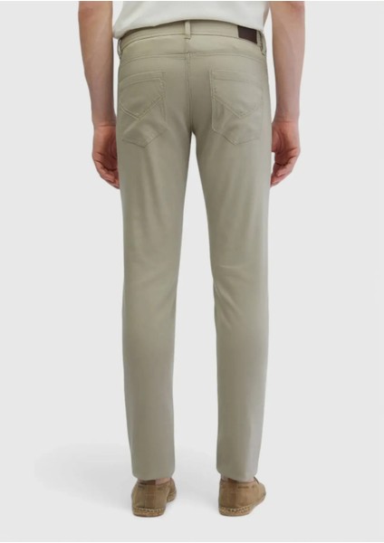 Vizon Düz Dokuma Slim Fit Casual Pamuk Karışımlı Pantolon indirimleri
