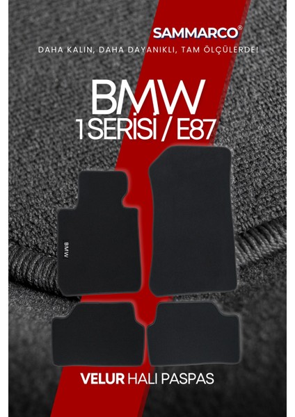 Bmw 1 Serisi E87 2004-2011 Halı Paspas Velur Paspas Kumaş Paspas Oto Paspas modelleri
