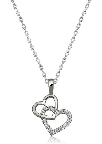 925 Ayar Gümüş Kalp Bayan Gümüş Kolye (BC-47832E)