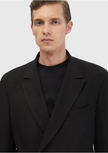 Siyah Düz Zeroweight Slim Fit Yün Karışımlı Takım Elbise modelleri
