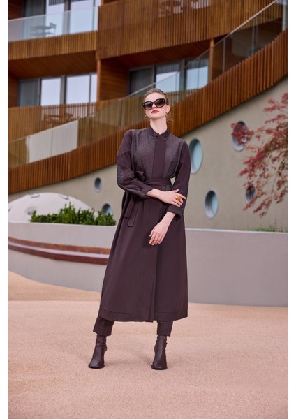 Kapitone Detaylı Pardesü fiyatları