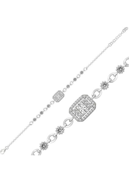 925 Ayar Gümüş Baget Bileklik (BC-814325)