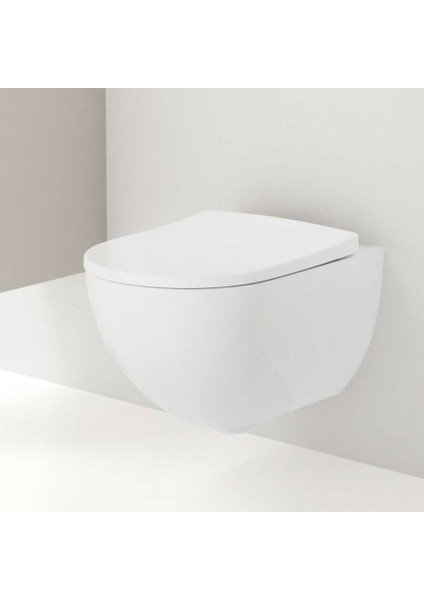 Geberit Acanto Rimfree Asma Klozet ve Kapak Takımı, Beyaz indirimleri