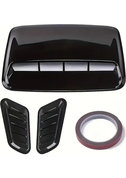 Araba Kaput Üstü Siyah Havalandırma Dekor Vent 3 Parça fiyatları