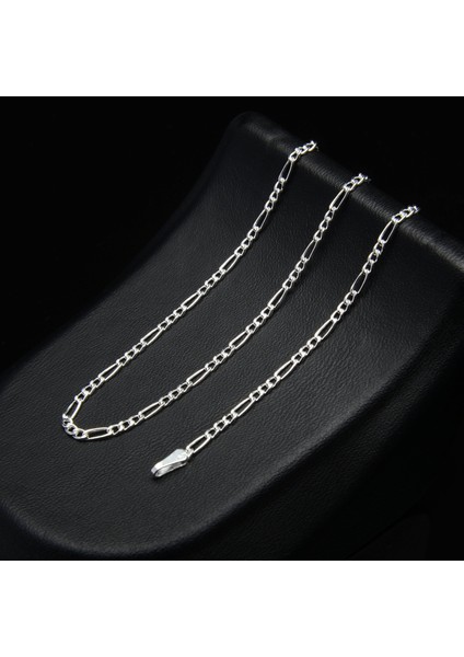 60 Mikron Figaro Gümüş Zincir