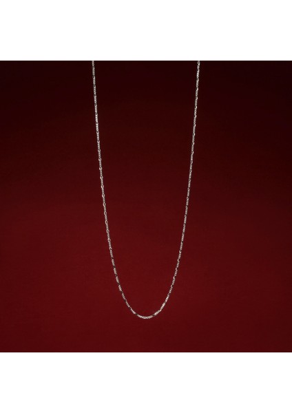 60 Mikron Figaro Gümüş Zincir fiyatları