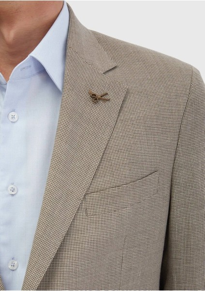 Kahverengi Zeroweight Slim Fit Yün Karışımlı Takım Elbise fırsatları