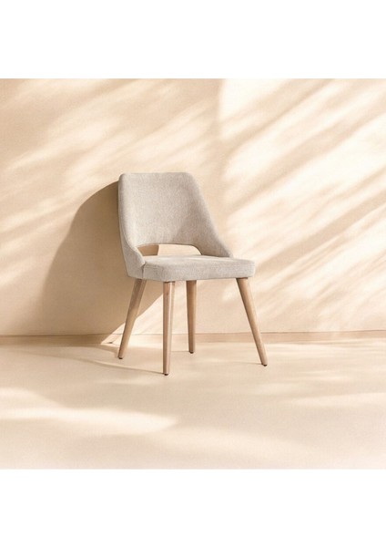 Orin 80X132 Mdf Açılabilir Meşe Masa 6 Krem Sandalye fırsatları