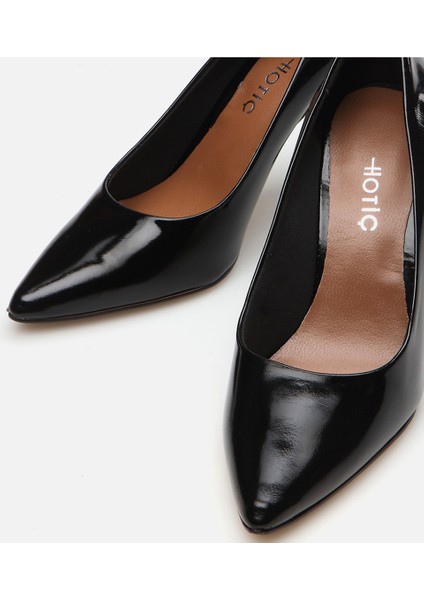 Kadın Deri Siyah Stiletto
