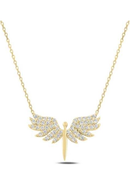 925 Ayar Gümüş Gold Mikail Meleği Kadın Gümüş Kolye (BC-0E22F5) fiyatları