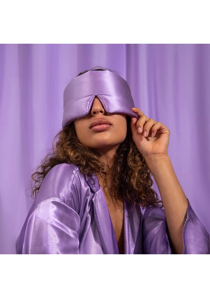 Ipek Uyku Maskesi %100 Saf Dut İpek Kumaş Bambu Dolgu Uyku Bandı