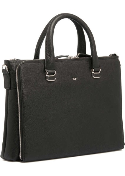 Siyah Hakiki Deri Erkek Evrak Çantası - S1EV00021404-A41 fırsatları