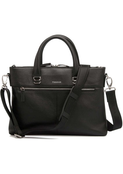 Siyah Hakiki Deri Erkek Evrak Çantası - S1EV00021404-A41