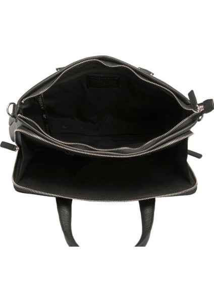 Siyah Hakiki Deri Erkek Evrak Çantası - S1EV00021404-A41