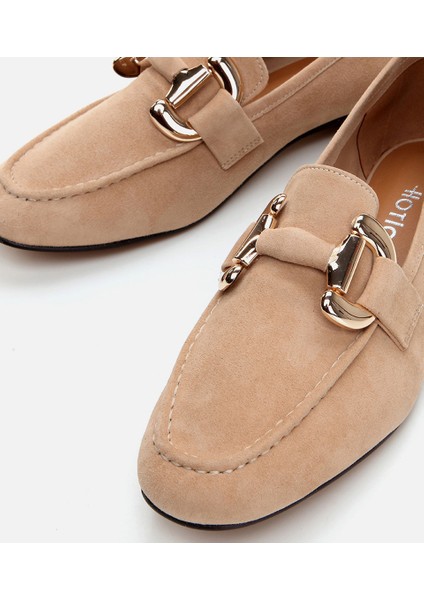 Kadın Deri Vizon Loafer