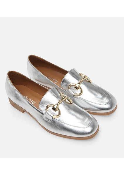 Kadın Deri Lame Loafer