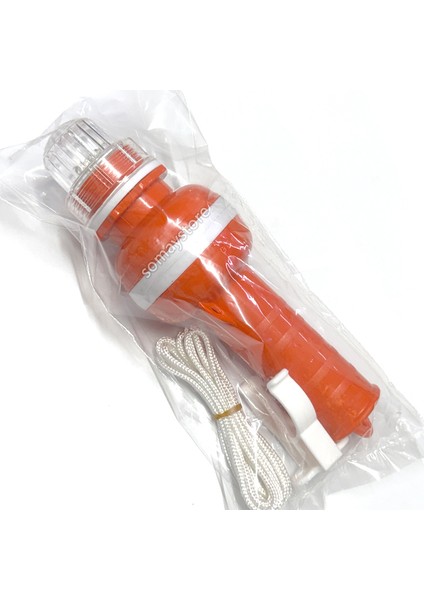 Marine Can Simidi Şamandırası 2 Pilli Beyaz Çakarlı LED Işıklı Şamandıra