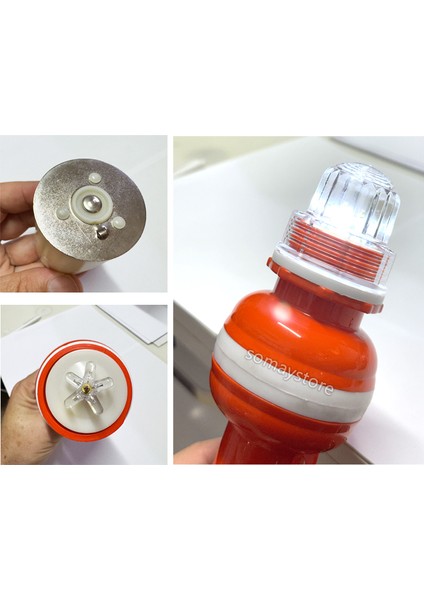 Marine Can Simidi Şamandırası 2 Pilli Beyaz Çakarlı LED Işıklı Şamandıra fiyatları