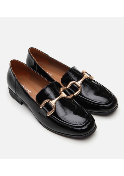 01AYH291030A100 HAKIKI Deri Siyah Kadın Loafer