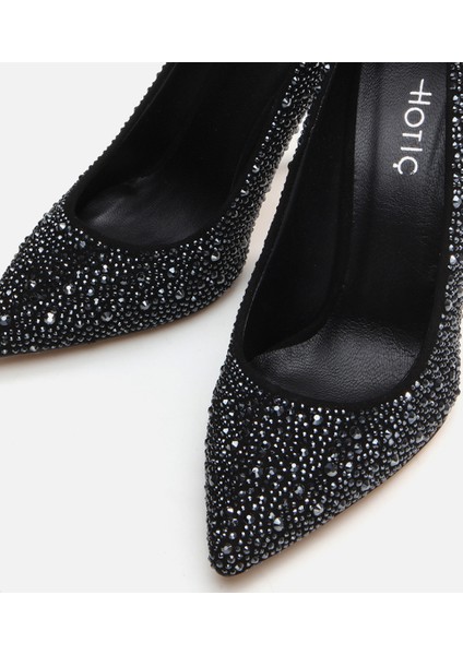 01AYH291530A100 HAKIKI Deri Siyah Kadın Stiletto