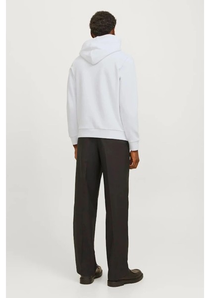 Jack&jones 12271193 Kapsonlu Erkek Sweat - Beyaz fiyatları