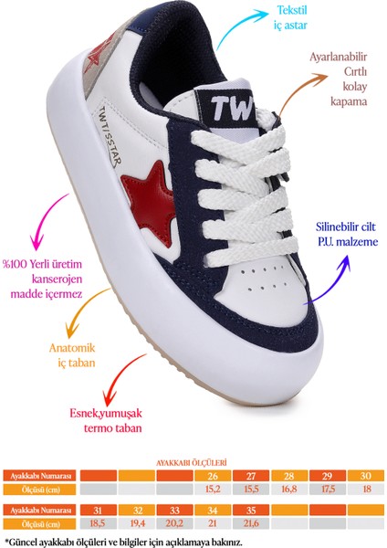 Rida Günlük Cırtlı Bağcıklı Erkek Çocuk Spor Ayakkabı fiyatları