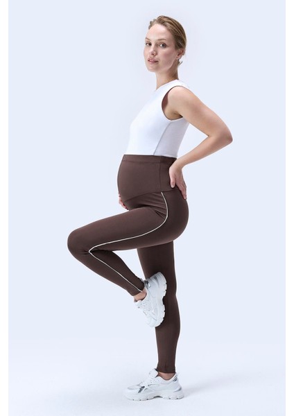 Imaj 356 Kahverengi Renk Toparlayıcı ve Extra Esnek Etkili Yüksek Bel Hamile Tayt fiyatları