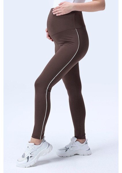 Imaj 356 Kahverengi Renk Toparlayıcı ve Extra Esnek Etkili Yüksek Bel Hamile Tayt fırsatları