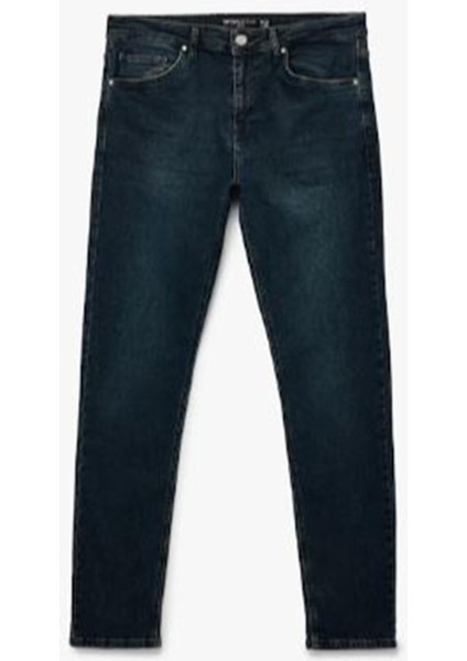 6WAM40018ND Fa6 Indıgo Stone Erkek Pamuk Denım Pantolon