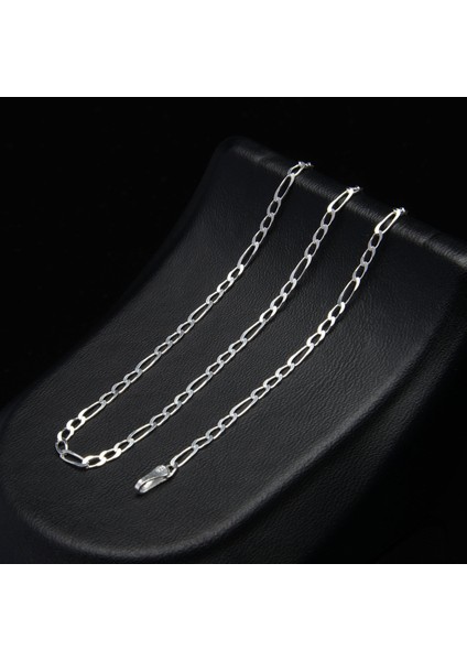 55 Mikron Flet Gümüş Zincir