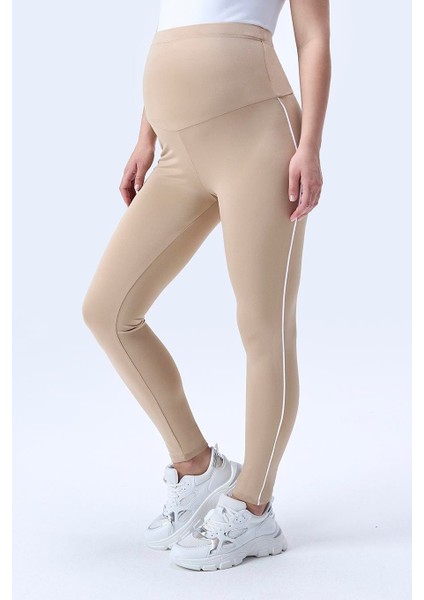 Imaj 356 Bej Renk Toparlayıcı ve Extra Esnek Etkili Yüksek Bel Hamile Tayt indirimleri