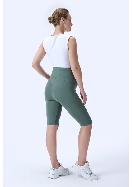 Imaj 715 Yeşil Renk Toparlayıcı ve Extra Esnek Etkili Yüksek Bel Hamile Tayt fiyatları
